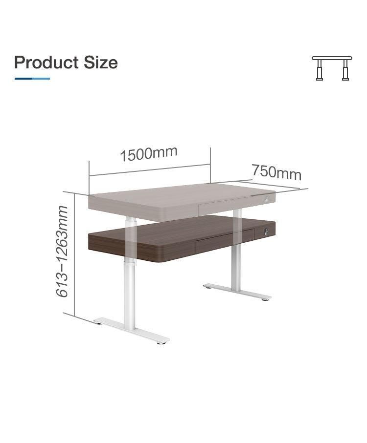 Modern Design 2-Year Motor Warranty Wooden Furniture Fangyuan-Series 2-Legs Table