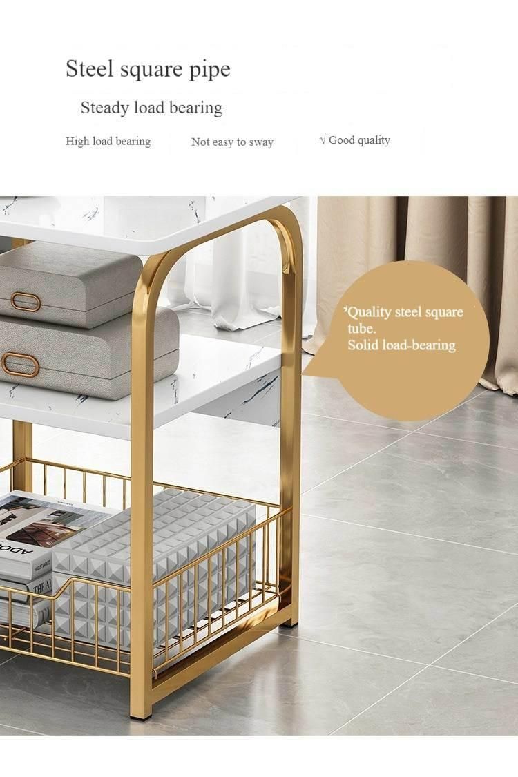 Tea Table Small Living Room Multifunctional Simple Mini Sofa Side Table Modern Minimalist Creative Light Luxury Corner Table