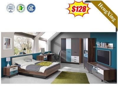 Modern Wooden Wardrobe Home Furniture Sets Double King Beds
