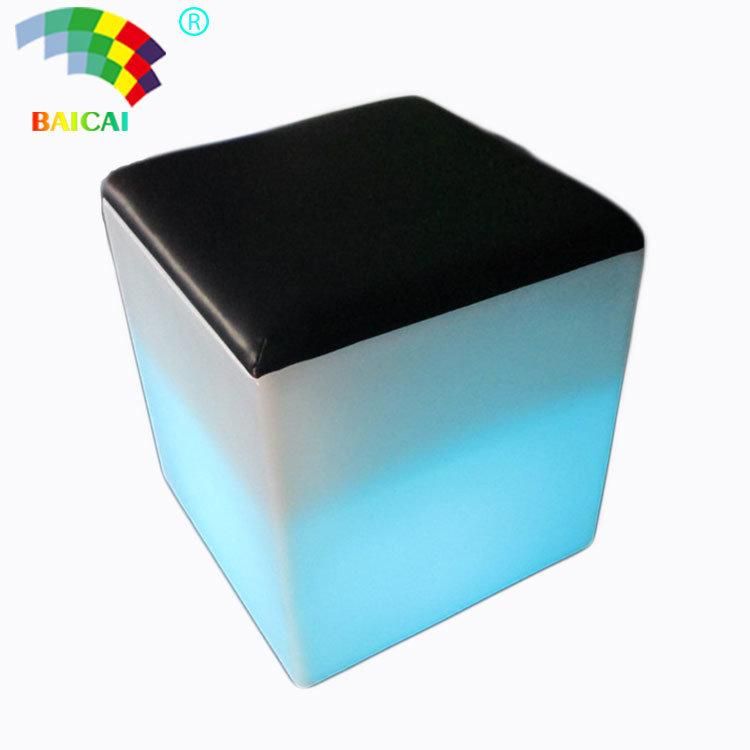 LED Light up Cube Outdoor Furniture LED Cube Chair for Bar Furniture on Sale