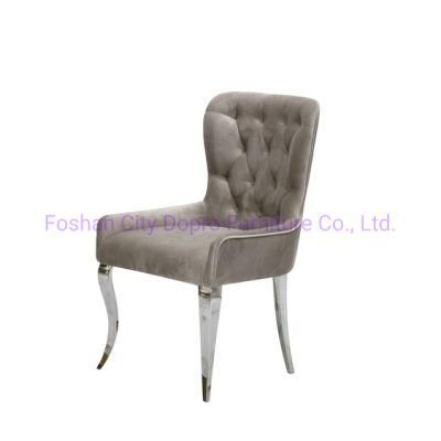 Modern Simple Hot Sale Stainless Steel Leisure Chair Dining Chair