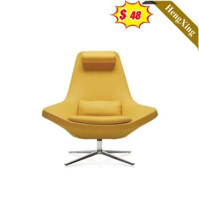 Vintage Design Home Living Room Sofas Hot Sale Office Hotel Lobby Waiting Room Yellow Fabric Lounge Chair