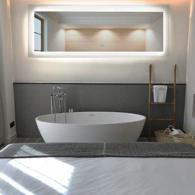Jinghu Glass Home Products LED Mirror Diamond Shape Wall Mirror Home Furniture Bathroom Mirror Hotel Home Decor