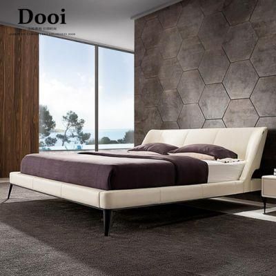Chinese Wholesale Modern King Bed Wooden Hotel Bedroom Furniture for Home