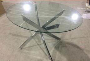 Modern Round Glass Dining Table