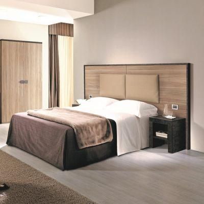 Motel Queen Room Furniture in Low Cost Commercial Melamine Bedroom Series