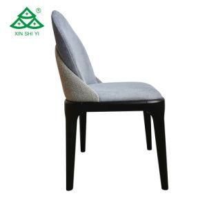 New Design Without Armrest Chair Wood Frame Fabric Uphostery Chair