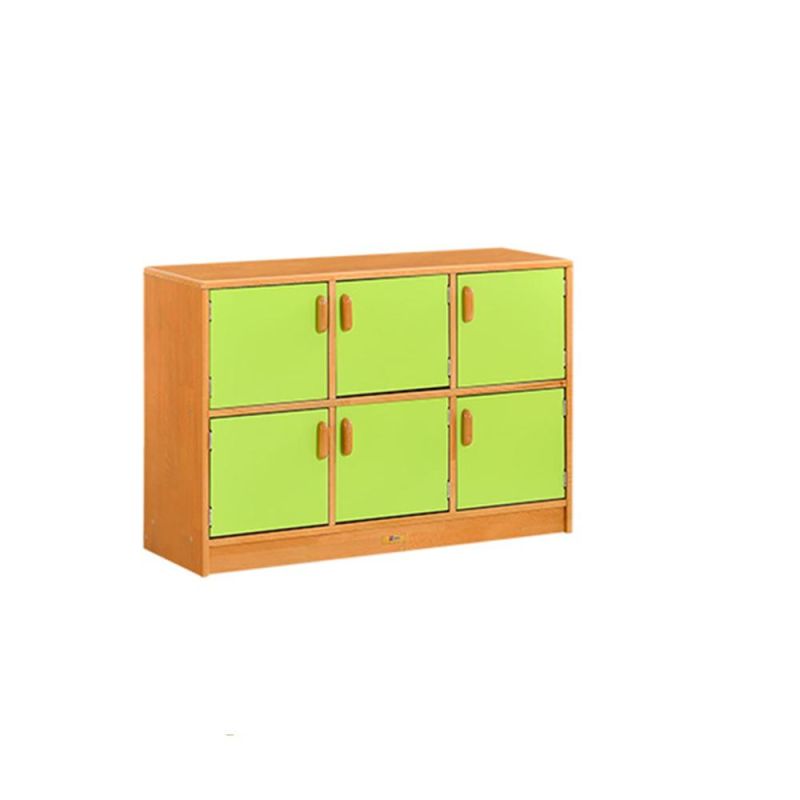 Hot Sale Wooden Modern Kindergarten Kids Storage Cabinet, Preschool Nursery and Daycare Children Wooden Furniture, High Quality Kids Toy Storage Cabinet