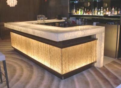 Coffee Shop Ready Made Solid Surface Bar Counter Wine Bar Counter