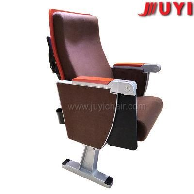 Chinese Factory Heavy Duty Wooden Armrest Fire Resistant Fabric Folding VIP Cinema Auditorium Seating