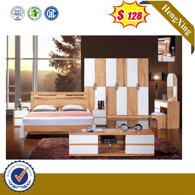 Hot Sell MDF Wooden Hotel Furniture Modern Queen Bedroom Bed