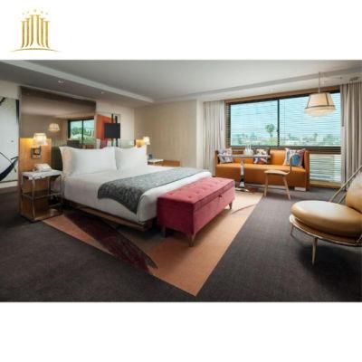 Hotel Furniture Factory Supply Modern Custom Design Bedroom Sets 5 Star Hotel Solid Wood Furniture