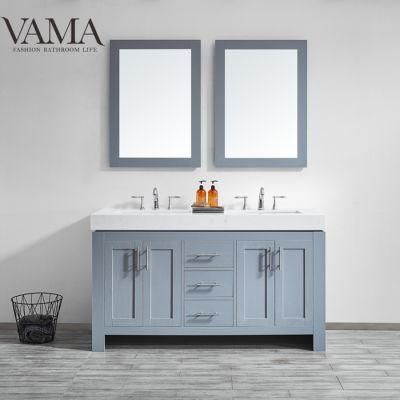 Vama 60 Inch Melamine Grey Used Bathroom Vanity Furniture Foshan 763060