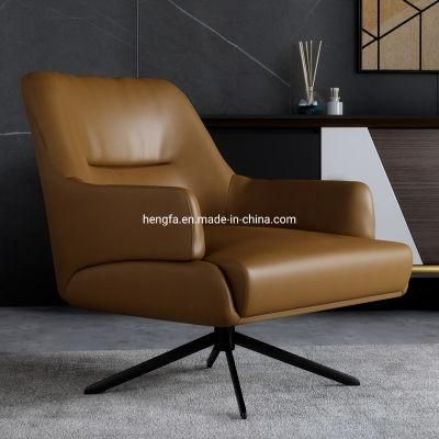 Lounge Furniture Swivel Armchair Leather Accent Chairs for Bedroom