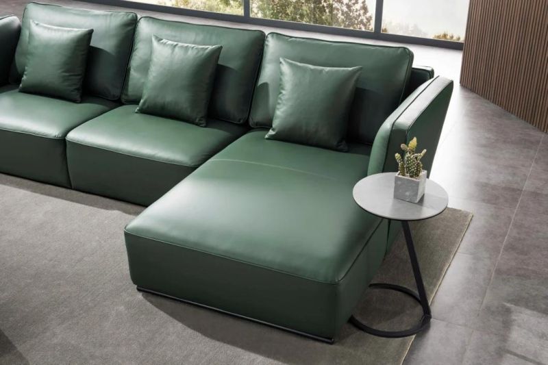 Foshan Factory L Shape Leather Sofa Comfortable Home Furniture Sofa GS9040