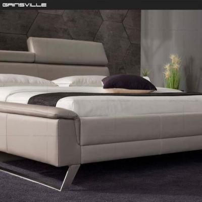 Modern Bedroom Functional Furniture Headrest King Size Wall Bedroom Set with Storage Box Bed