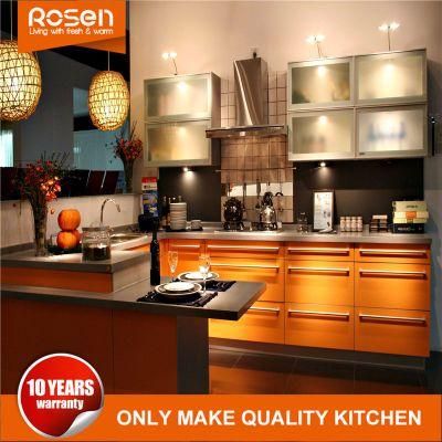 China Factory New Customized Orange Lacquer Kitchen Cabinets Furniture