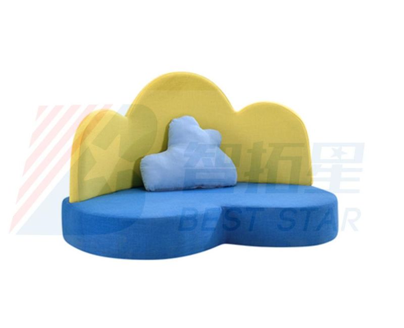 Kids Fabric Sofa, Baby Sofa for Preschool and Kindergarten, Day Care Center Sofa, Children Playground Furniture, Home Furniture and Living Room Baby Sofa