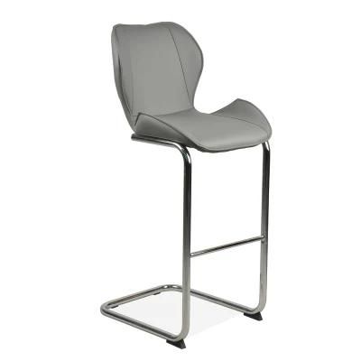 Hot Sales High Counter Metal Legs PU Upholster Bar Chair Bal Stool for Home Hotel Wedding