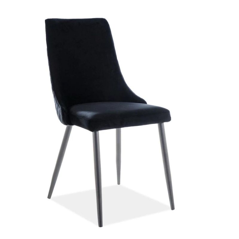 Wholesale Nordic Velvet Modern Luxury Design Furniture Dining Room Chairs Dining Chairs with Metal Legs Gold