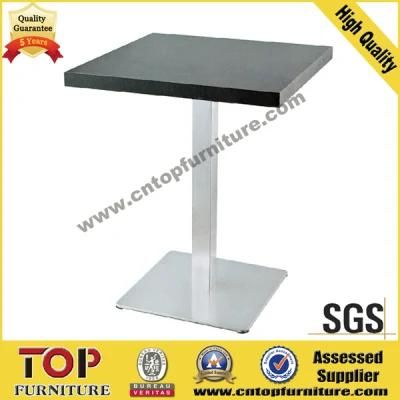 Stainless Steel Leg Square Coffee Table with Plywood