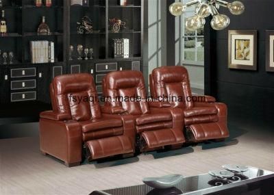 Modern Leather Electronic Recliner Sofa (YA-606A)