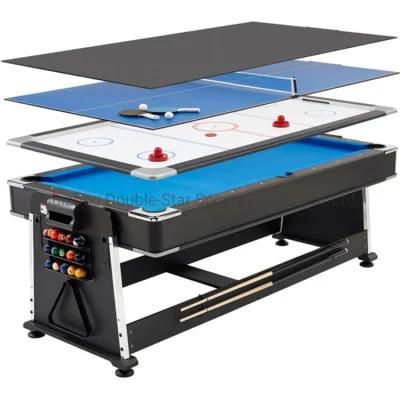 7FT Modern Billiard Pool Table 4 in 1 Multi Game Table