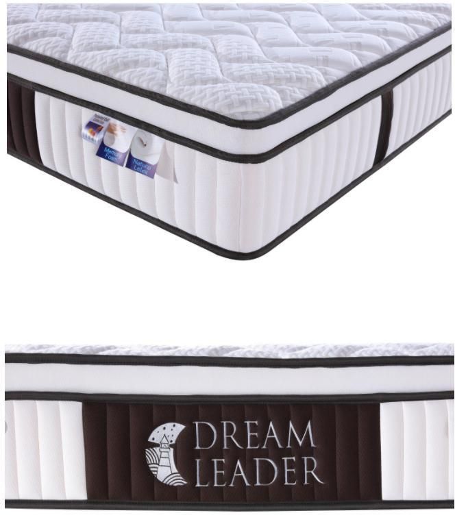 Modern Design All Size Euro Top Pocket Spring Natural Latex Mattress