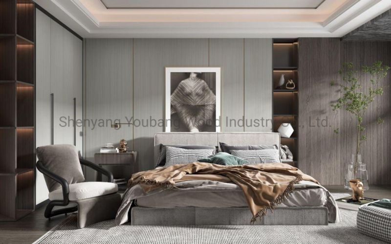 Luxury Bed Hot Sale Bedroom Furniture Bedroom Sets Modern Design King Queen Size Wooden Frame