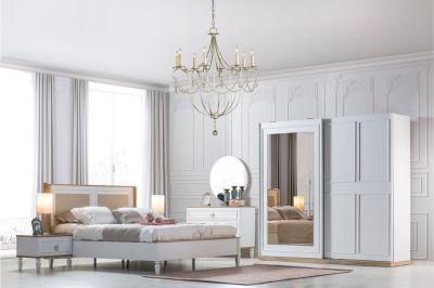 Nova Modern Style White Melamine Bedroom Set Storage Bed Bedroom Furniture Set