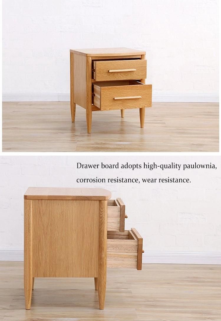 Furniture Modern Furniture Cabinet Home Furniture Bedroom Furniture Scandi European Classic Style Nightstand Table Design Decor Nature Wooden Bed Ightstand