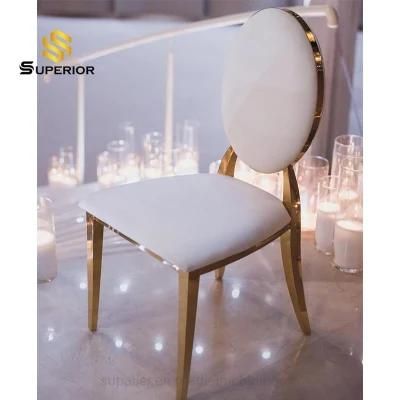 Cheap Wholesale Gold Stainless Steel Dining Chair for Wedding and Event