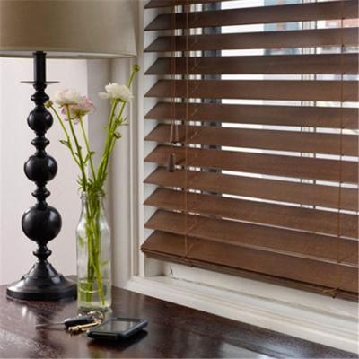 Dongguan Curtains Motorized Lowes Indoor Wood Blinds