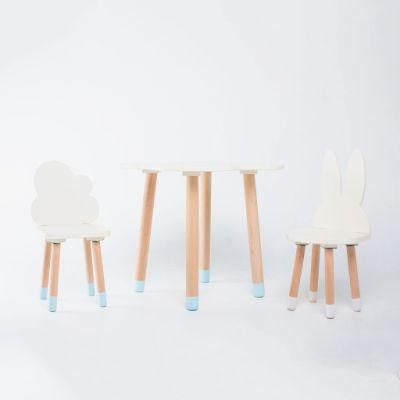 Living Room Furniture Wooden Kids Table and Chairs Set