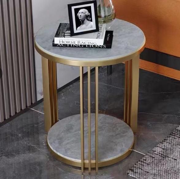 Hot Selling Furniture Stainless Steel Marble Sintered Stone Coffee Table