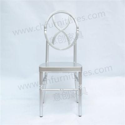 2018 New Design Silver Stackable Aluminium Event Chair for Wedding Yc-Zl075