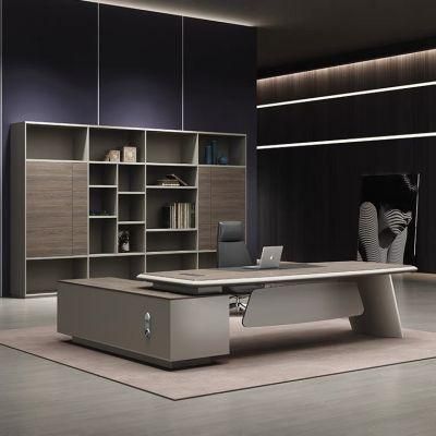 Modern Rectangle Melamine Board Executive Office Desk