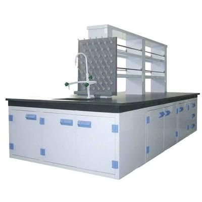 Pharmaceutical Factory Wood and Steel Lab Furniture with Sheet, Biological Wood and Steel Chemic Lab Bench/