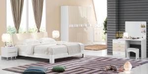 New Elegant Design High Gloss Lacquered Modern Bedroom Furniture (HC216)