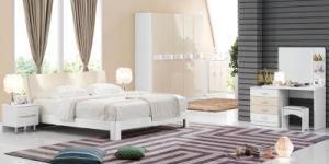 New Elegant Design High Gloss Lacquered Modern Bedroom Furniture (HC216)
