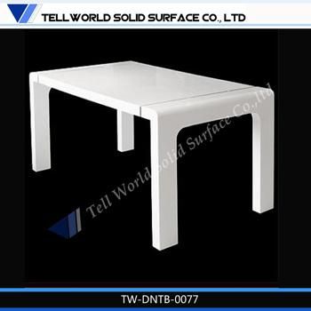 Artificial Marble Stone Bespoke Furniture Kfc Long Dining Table