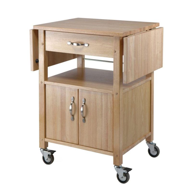 Wooden Deciduous Kitchen Carts and Sato Stools