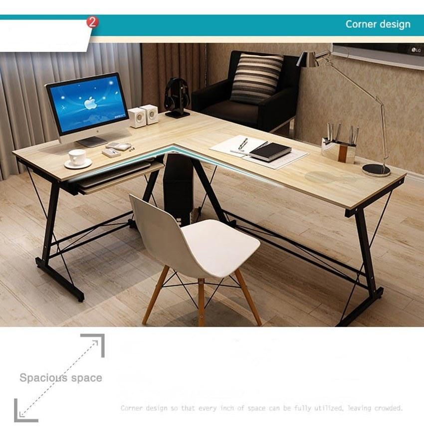 Modern Minimalist Double Table Corner Desk High-End Furniture 0315-2