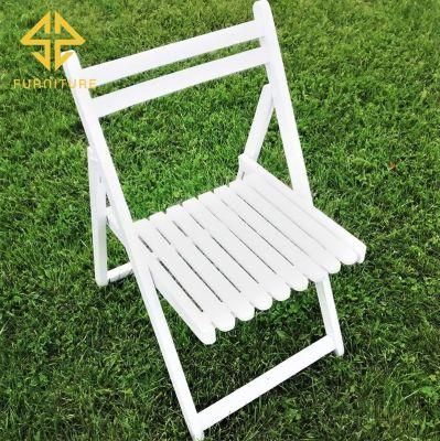 Modern Cheap White Resin Folding Dining Chair for Wedding Reception