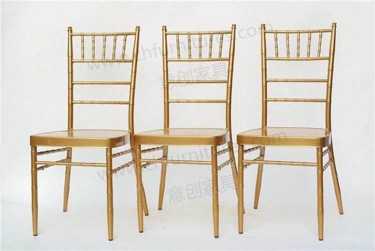 Yc-A389 Metal Event Wedding Chiavari Chair with Cushion