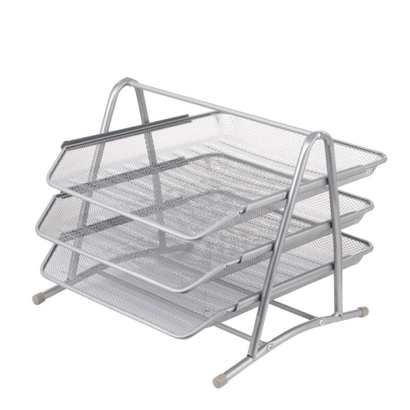 Desk Organizer Mesh Paper Tray 3 Tier Office File Rack