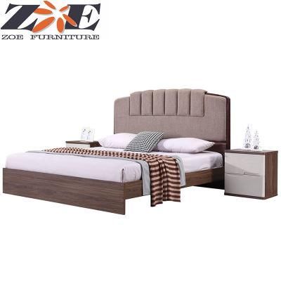 Global Hot Selling Modern MDF and Solid Wood King Size Beds for Bedroom