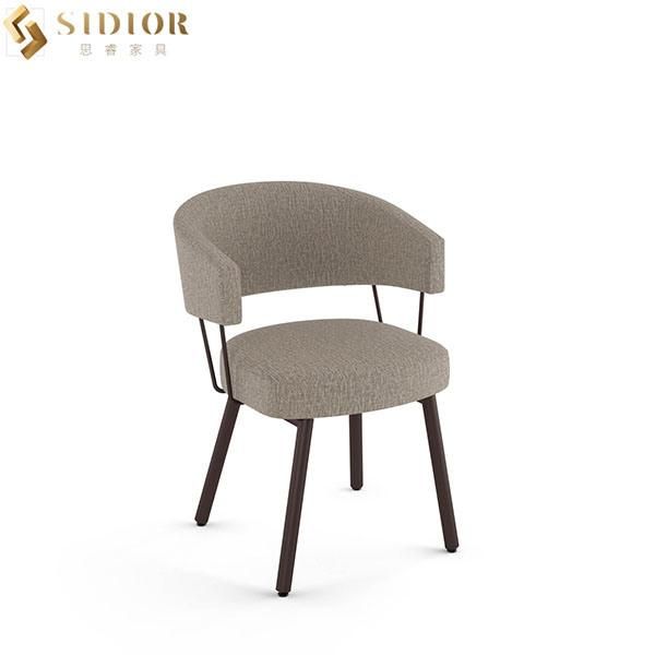 Length Ultra Modern Dining Chairs with Metal Legs for Restaurant