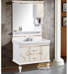 Modern European Style Bathroom Vanity with Two Legs