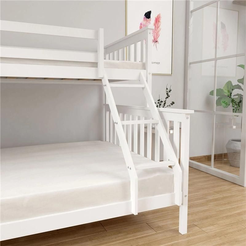 Upper and Lower Bunk Solid Wood Bed Child-Mother Bed Modern Simple Double-Layer Solid Wood Bed 0639